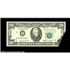 Image 1 : Fr. 2075-E $20 1985 Federal Reserve Note. Extremely Fine. A nice small foldover error, with part of.