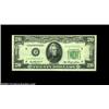 Image 1 : Fr. 2060-D $20 1950A Federal Reserve Note, Choice Crisp Uncirculated. A most unusual error, likely t