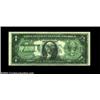 Image 2 : Fr. 1614 $1 1935E Silver Certificate, About Uncirculated. A very sharp back to front offset covering