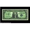 Image 1 : Fr. 1619 $1 1957 Silver Certificate, Gem Crisp Uncirculated. A virtually complete back to front offs