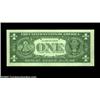 Image 2 : Fr. 1619 $1 1957 Silver Certificate, Gem Crisp Uncirculated. A virtually complete back to front offs