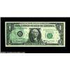 Image 3 : Offset Quartet.Fr. 1901-A $1 1963A Federal Reserve Note, Choice Crisp Uncirculated. 40 percent back.