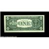 Image 4 : Offset Quartet.Fr. 1901-A $1 1963A Federal Reserve Note, Choice Crisp Uncirculated. 40 percent back.