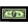 Image 1 : Fr. 2033-G $10 1995 Federal Reserve Note. About Uncirculated. There is a full 100% dark back on face