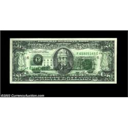 Fr. 2079-F $20 1993 Federal Reserve Note. About Uncirculated. There is a full 100% dark back on face