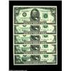 Image 1 : Fr. 2119-D $50 1977 Federal Reserve Notes, Gem Crisp Uncirculated. A very nice progressive set of fi