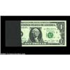 Image 1 : Fr. 1908-B $1 1974 Federal Reserve Note, Choice Crisp Uncirculated. Big time ink smear on the left s