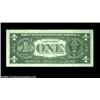 Image 2 : Fr. 1908-B $1 1974 Federal Reserve Note, Choice Crisp Uncirculated. Big time ink smear on the left s