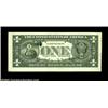 Image 2 : Fr. 1912-J $1 1981A Federal Reserve Note. Choice About Uncirculated.The green inking on the Treasury