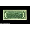 Image 2 : Fr. 1935-E $2 1976 Federal Reserve Note, Very Fine. Massive ink smear on the left side of the front.