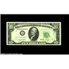 Image 1 : Fr. 2010-A $10 1950 Federal Reserve Note, Choice About Uncirculated. Large ink smear on the back of.