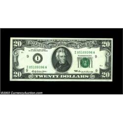 Fr. 2037-I $20 1969 Federal Reserve Notes, Gem Crisp Uncirculated. A consecutive pair with both note