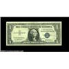 Image 1 : Fr. 1619 $1 1957 Silver Certificate, Crisp Uncirculated. Insufficient inking on the first printing..