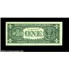Image 4 : Fr. 1907-G $1 1969D Federal Reserve Notes, Crisp Uncirculated. Dramatic underinking of the plate lef