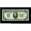 Image 1 : Fr. 2058-D $20 1934D Federal Reserve Note. About Uncirculated.A long horizontal paper crimp has resu