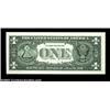 Image 2 : Fr. 1915-E $1 1988A Federal Reserve Note, Gem Crisp Uncirculated. Vivid doubling of the first printi