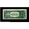Image 2 : Fr. 1920-H $1 1995 Federal Reserve Note, About Uncirculated. The back printing is partially doubled,
