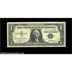 Error Trio.Fr. 1614 $1 1935E Silver Certificate, front-to-back offset, FineFr. 1619 $1 1957 Silver C