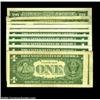 Image 2 : Obstructed Printing Errors.Fr. 1607 $1 1935 Silver Certificates (2), Gem Crisp Uncirculated.Fr. 1611
