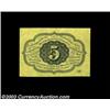 Image 2 : Fr. 1230 5c First Issue Superb Gem New. Huge margins, perfect centering of both sides and strictly o