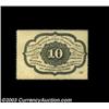 Image 2 : Fr. 1240 10c First Issue Very Choice New. The back is a little off center and the top margin somewha