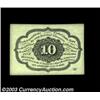 Image 2 : Fr. 1242 10c First Issue Gem New. The colors are bright, and this well margined note has all its pap