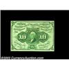 Image 1 : Fr. 1242 10c First Issue Very Choice New. Quite close to the full Gem grade. The colors are perfect.