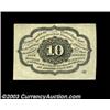 Image 2 : Fr. 1242 10c First Issue Choice About New. Broadly margined and beautifully bright, with the appeara