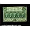 Image 1 : Fr. 1312 50c First Issue Choice New. There is a natural, very tiny gutter fold, and two of the margi
