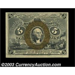 Fr. 1234 5c Second Issue Very Choice New. The colors are beautiful, and the note is very close to th