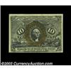 Image 1 : Fr. 1245 10c Second Issue Very Choice New. With a bit more bottom margin, this nice 10c note would r
