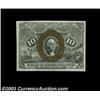 Image 1 : Fr. 1246 10c Second Issue Gem New. A very pretty little note, with sharp bronze on the back surcharg
