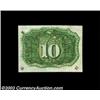 Image 2 : Fr. 1246 10c Second Issue Gem New. A very pretty little note, with sharp bronze on the back surcharg