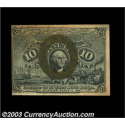 Fr. 1248 10c Second Issue Extremely Fine. A very nice example of this important note of which fewer.