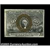 Image 1 : Fr. 1318 50c Second Issue Gem New. A lovely note with original paper surfaces, ideal color, good cen
