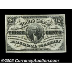 Fr. 1226 3c Third Issue Very Choice New. A near-Gem example of this always-popular denomination. Imp