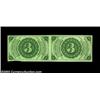Image 2 : Fr. 1226 3c Third Issue Horizontal Pair. The pair itself grades About New due to a vertical fold bet