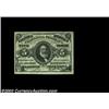 Image 1 : Fr. 1238 5c Third Issue Superb Gem New. A flawless Clark, with good paper originality, broad margins