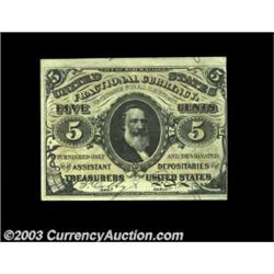 Fr. 1239 5c Third Issue Very Choice New. A fresh, original note that would have been a Gem if the ri