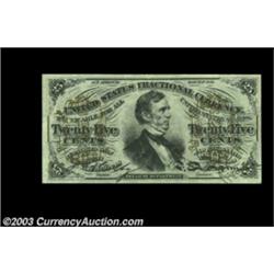 Fr. 1295 25c Third Issue Superb Gem New. An outstanding note, with just about every possible positiv