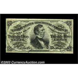 Fr. 1295 25ó Third Issue Gem New. A beautifully margined, strictly original Fessenden with perfect c