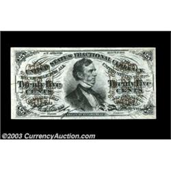 Fr. 1298 25c Third Issue Gem New. Huge margins and excellent color as well as bright bronze on both.