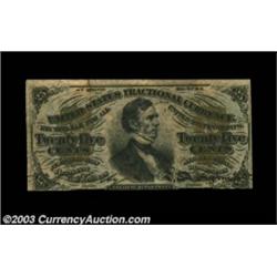 Fr. 1299 25c Third Issue New. This Fr. 1299 Solid Surcharge Fessenden was Lot 131 from our sale of t