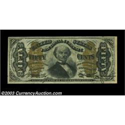 Fr. 1339 50c Third Issue Spinner Type II Choice New. Two of the margins are slightly tight on this o