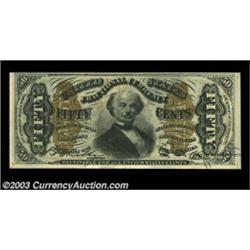 Fr. 1341 50c Third Issue Spinner Type II Very Choice New. A near-Gem example of this tough Type II n
