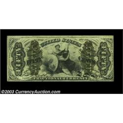Fr. 1363 50c Third Issue Justice About New. Three excellent margins grace this "1" and "a" Justice,.