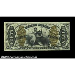 Fr. 1364 50c Third Issue Justice Gem New. Three of the margins are huge, and the fourth is much smal
