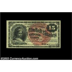 Fr. 1267 15c Fourth Issue Gem New. A beautiful note, with broad margins all around, perfect paper su