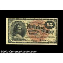 Fr. 1267 15c Fourth Issue Very Choice New. Another nice 15c note, Gem in every way but for the cente