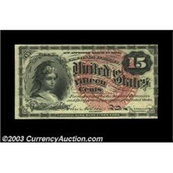 Fr. 1267 15c Fourth Issue Choice New. Tight at the right and a bit tight at the top, but a Gem other